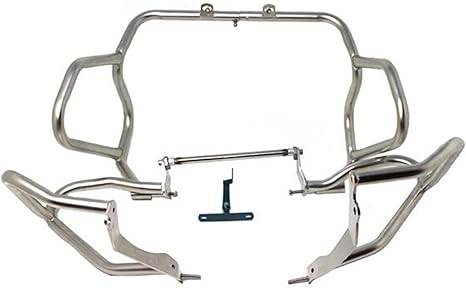 Amazon 保護タンクバー ハイウェイエンジンガードクラッシュ安全バーupper For Bmw R10gs R10gs 13 16 シルバー グリルガード 車 バイク