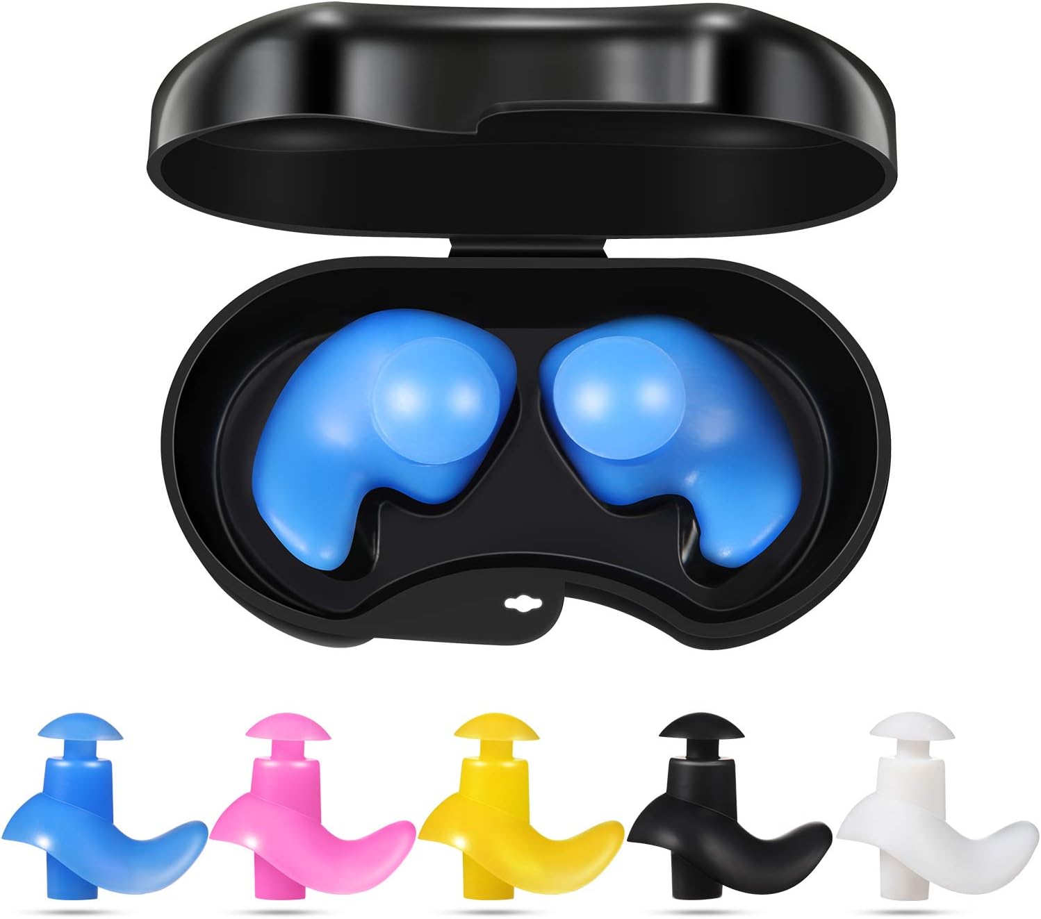 Frienda 10 Pairs Swimming Earplugs Waterproof Swimming Ear Plugs