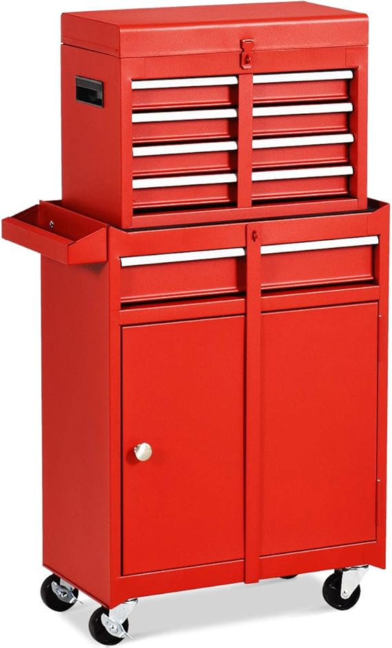 Amazon.com: Goplus - Caja de herramientas de 5 cajones con ruedas, caja