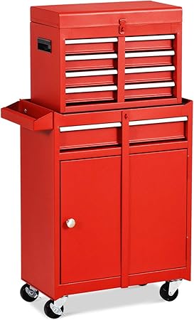 Amazon.com: Goplus - Caja de herramientas de 5 cajones con ruedas, caja