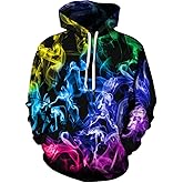 sanatty Unisex Hoodies 3D Print Galaxy Pullover Hooded Sweatshirt Hoodies with Big Pockets for Men, Teen Boy, Women