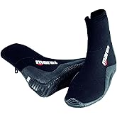 Mares Adult Classic 5mm Neoprene Scuba Diving Boots for Men & Women - Wide Toecap, Levelled Sole & Side Zip