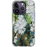 CASETiFY Clear iPhone 14 Pro Case [Not Yellowing / 6.6 ft. 3X Military Grade Drop Protection/Magsafe] - Wild Squill Flowers - Clear