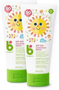 Babyganics SPF 50 Baby Sunscreen Lotion UVA UVB Protection | Water Resistant |Non Allergenic, 2 Pack (6 Ounce)