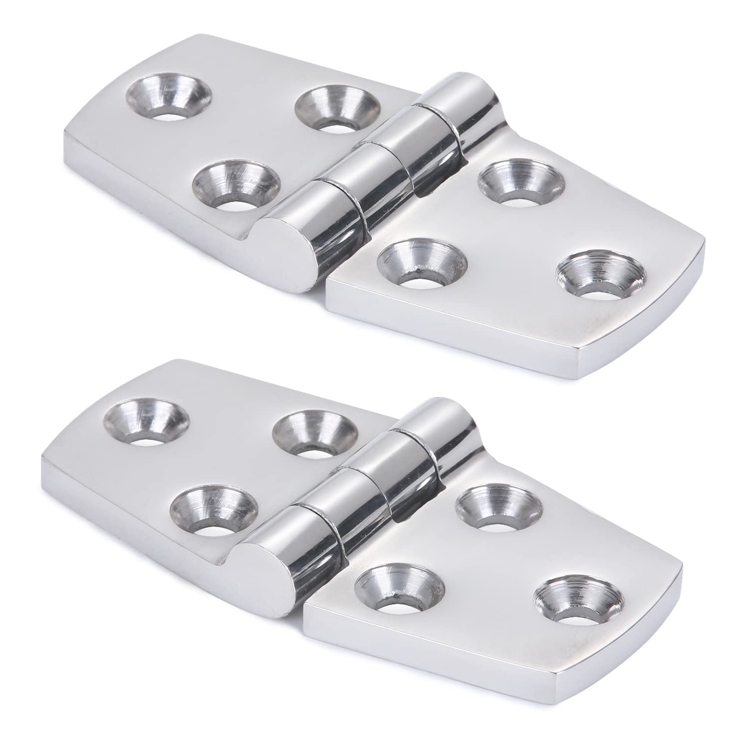 9Tong Marine Mount Door Hinges Steel Stainless Hatch Boat Hinge Hardware Heavy Duty Boat Hinge Deck Cabinet SUS316 2pcs 38 mm x 76 mm
