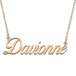 HUAN XUN Customized Custom Simple Any Name Necklace