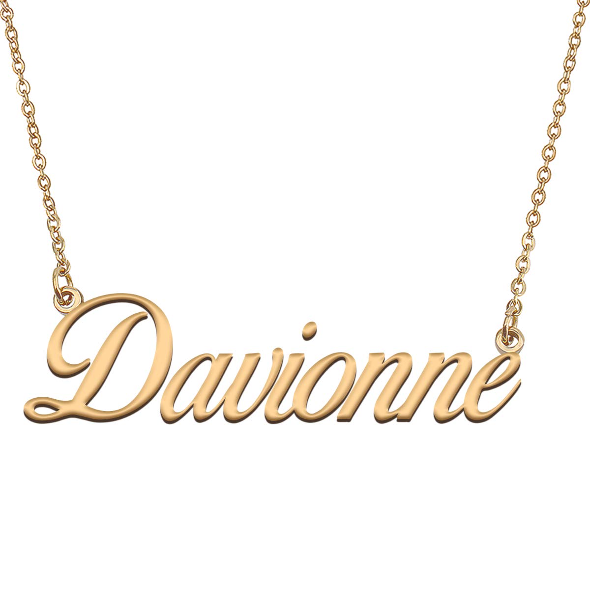 HUAN XUN Customized Custom Simple Any Name Necklace
