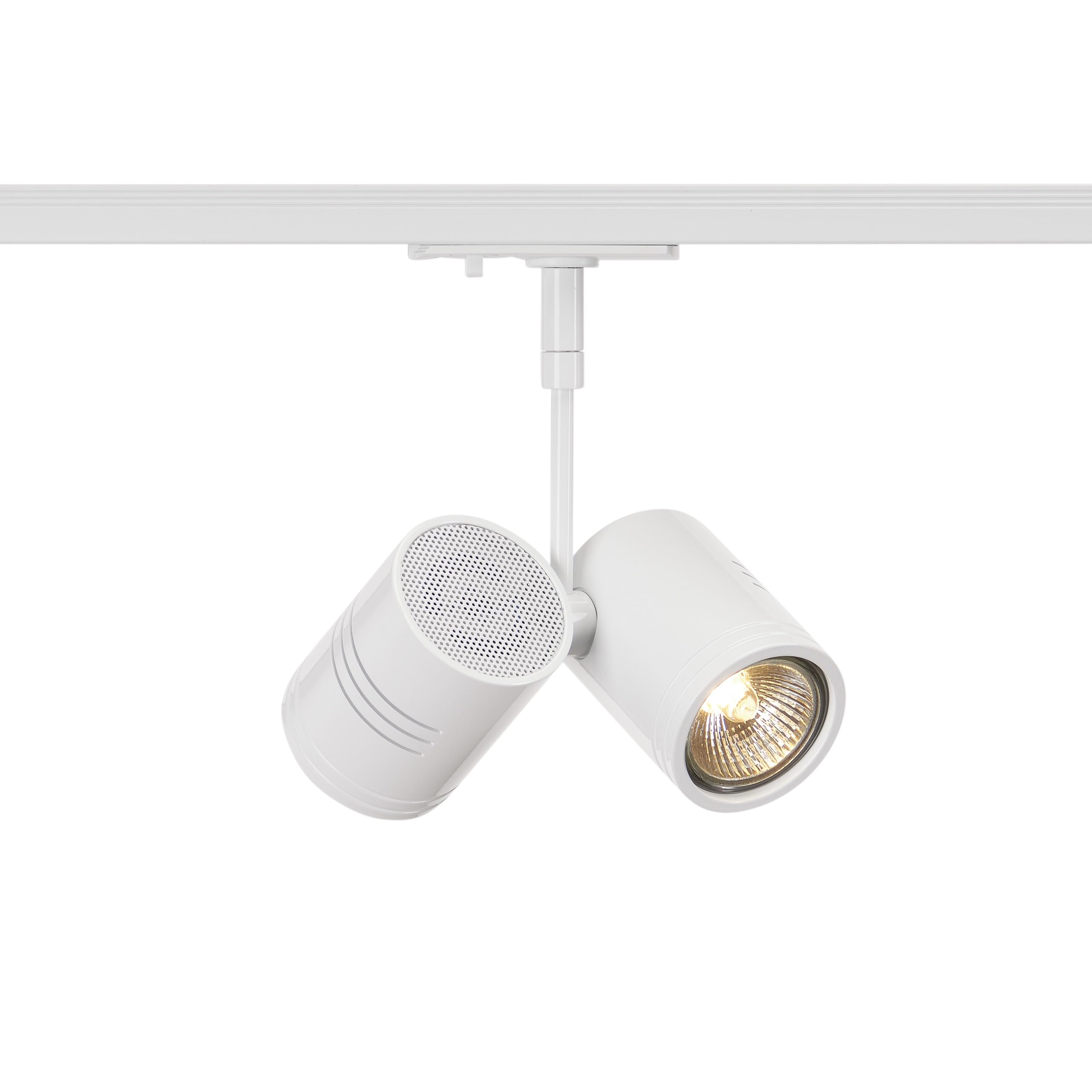 SLV 1-Phase System Light BIMA 2 / Spotlight, LED spot, Ceiling spot, Ceiling Light, Track System, Interior Lighting / GU10 50W White
