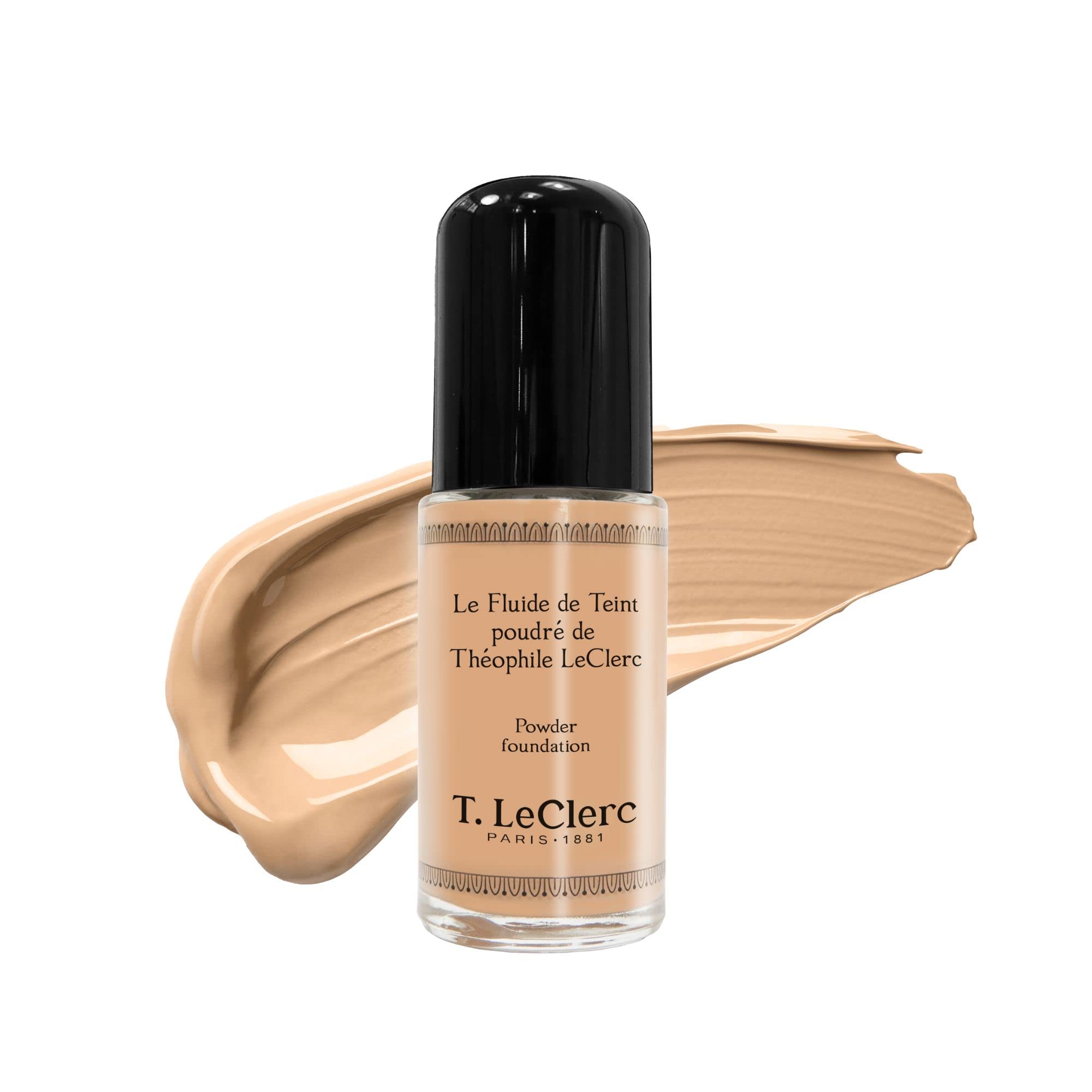 T. LeClerc Powdered Foundation Fluid 03 Matt Sand Beige Vegan Dermatologically Tested