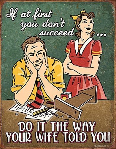 HHUT Metal Tin Sign Wife Told You Tin Sign 8x12 Inch