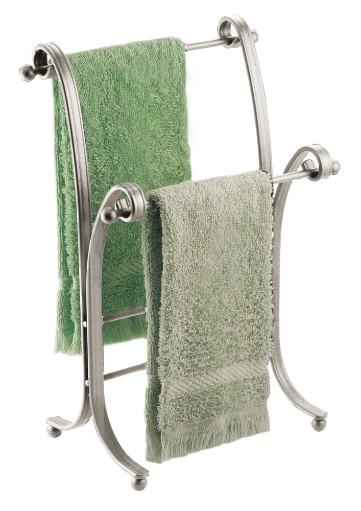 mDesign Free Standing Towel Rail Vintage Towel Rack Stand for Hand