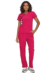 floralhue Scrubs for Women, V-Neck Scrubs Top