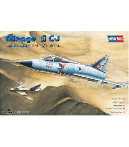 プラモデル完成機　1/48　Mirage Ⅲ C プラモデル完成機 1/48 Mirage Ⅲ C ミラージュ III CJ
