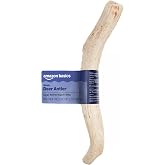 Amazon Basics Dog Deer Antler Chew, Naturally Shed, Whole, Large 8-9.5 inches, Long Lasting for Aggressive Chewers, Best for Dogs 30-45 lbs, 3.20 Ounce (Pack of 1) (Previously Wag)