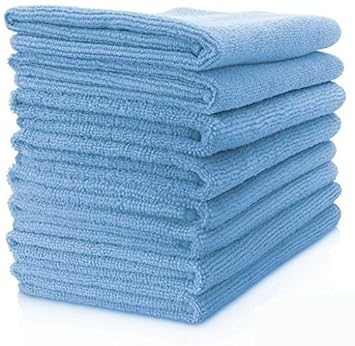 Chandan Product Ultra Soft Premium Microfiber Cloth/Car Cleaning Cloth- 40 cm X 40 cm (Set of 2 Pieces in A Pack) - Sky Blue