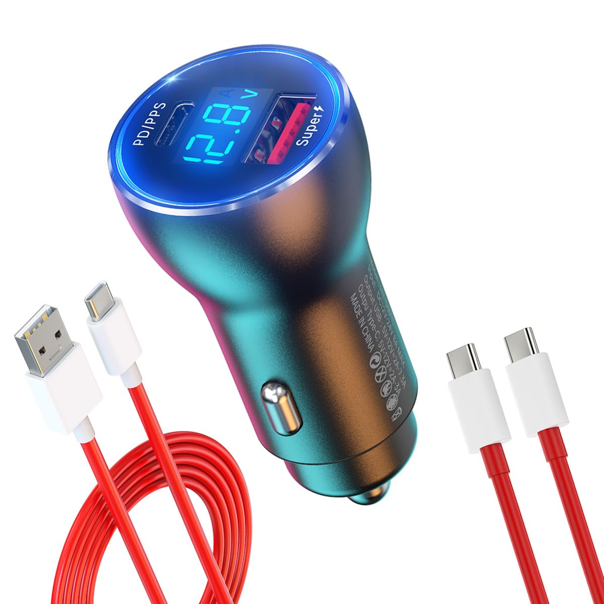 for One Plus Car Charger Super 100W 80W 65W Charge