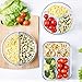 Meal Prep Divided Glass Containers with Snap Lock Vented Lids - BPA Leak Free (27 oz, 3.4 cups, Square 2 Compartment) Microwave Dishwasher Freezer Oven Bake Safe Food Storage - Gift Set (3 Pack)