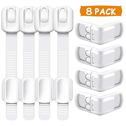 Amazon Com Adjustable Child Safety Locks Baby Proofing Cabinets