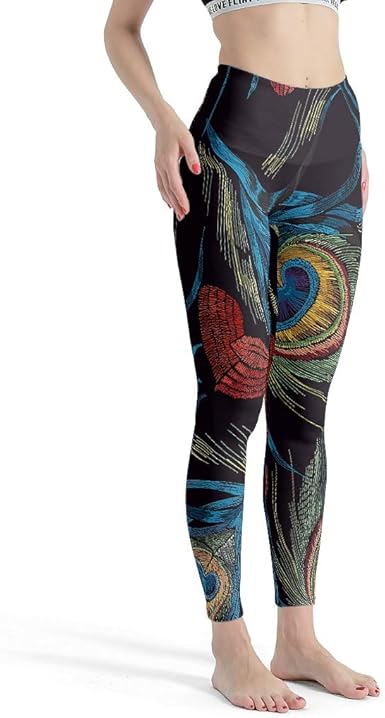 peacock yoga pants