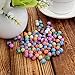 YUEAON 300pcs 8mm acrylic round beads ball loose bead for jewelry making diy bracelet necklace earring charms supplies ,3 bags-styles