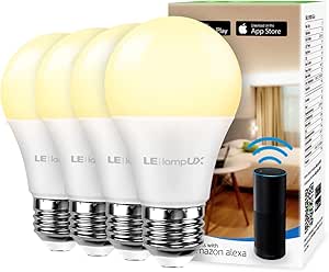 Smart LED Light Bulbs, Works with Alexa and Google Home, 60 Watt