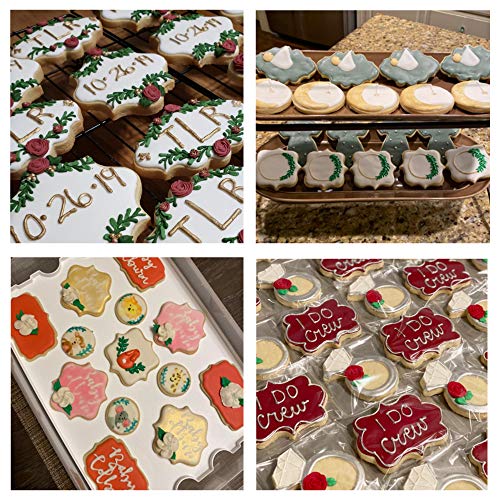 10 Pieces Cookie Cutter SetVarious Shapes Different Frames Fondant