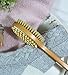 Grace & Stella 2-in-1 Dry Brush & Massager Luxurious Full Body Exfoliation with Travel Size Lavender Lotion, Travel Cotton Bag, and Shower Hook