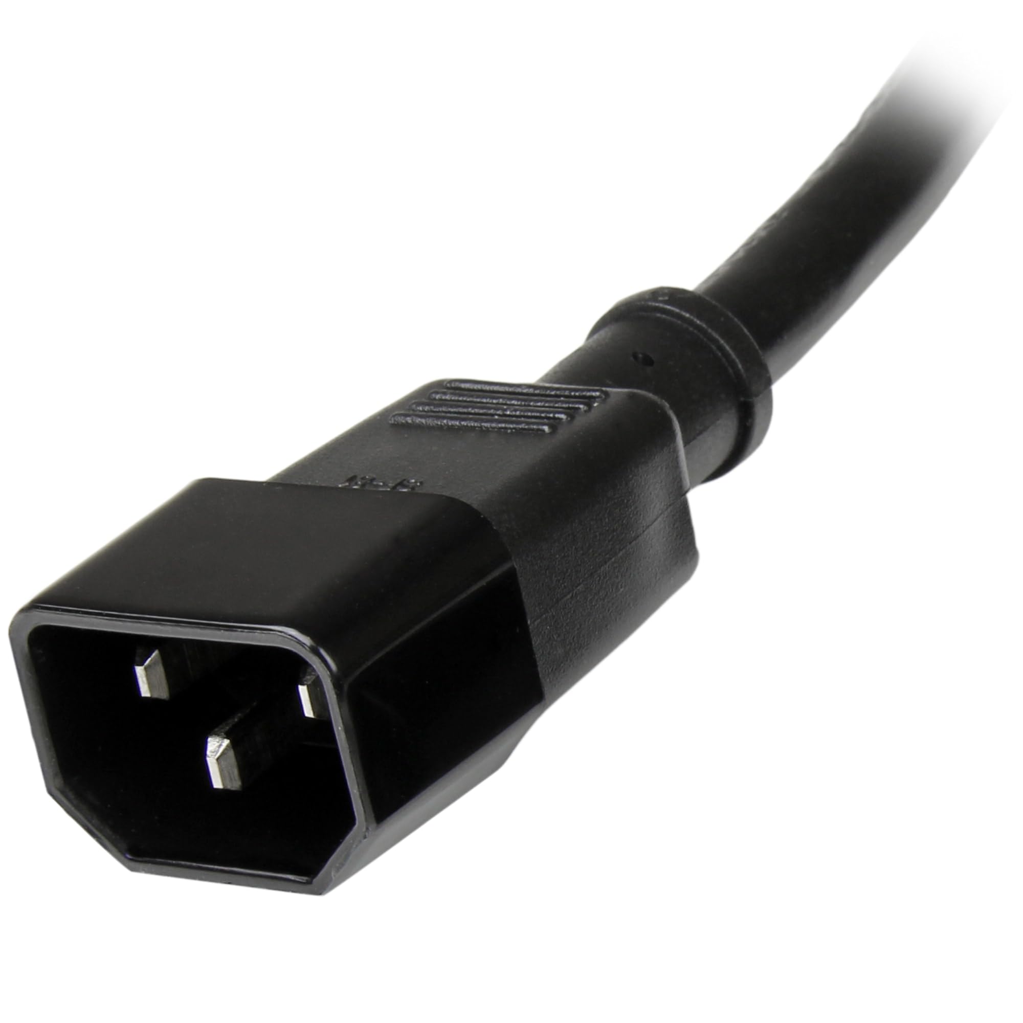 StarTech.com 6ft (2m) Power Extension Cord, C14 to C13, 10A 125V, 18AWG, Computer Power Cord Extension, IEC-320-C14 to IEC-320-C13 AC Power Cable Extension for Power Supply, UL Listed (PXT100)