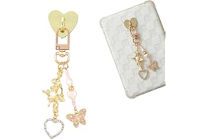 JHZforest Cute Chains for Kindle, E-Reader Charm Chains Accessories Compatible for Kindle/E-Reader/Phone Gift for Reader Booklovers, Gold