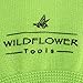 WILDFLOWER Tools Gardening Gloves for Women and Men - Nitrile Coating for Protection (Medium, Purple Pair/Green Pair with White Cuff Hem)