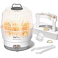 HEYVALUE Bottle Sterilizer, Baby Bottle Sterilizer, Easy One Button Control Electric Bottle Sterilizer (Esterilizador de Biberones), for Baby Bottles, Pacifiers, Breast Pump Parts, BPA-Free