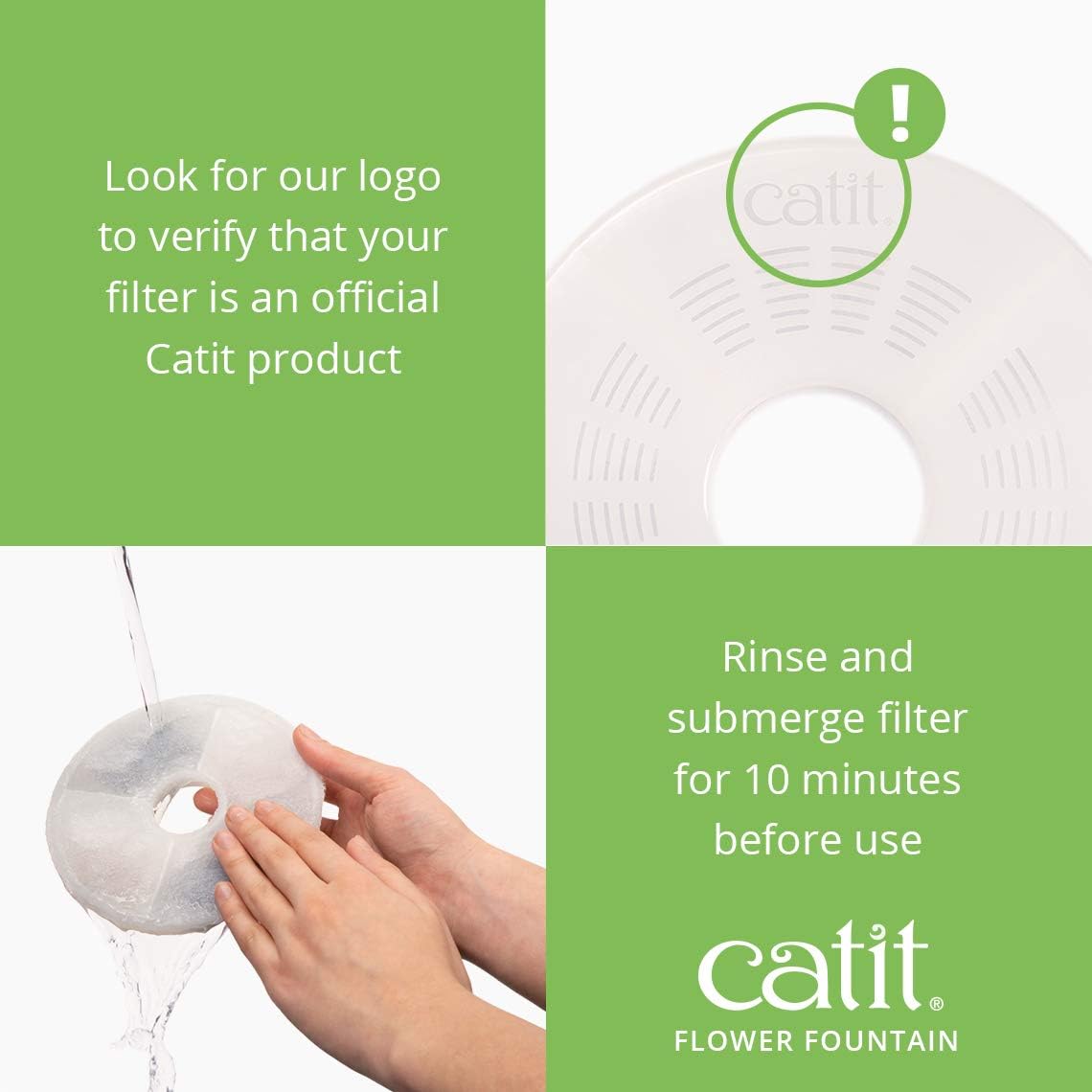 Catit Senses 2.0 Cat Flower Fountain 3L, Cat Water Fountain : Pet Supplies