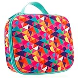 ZIPIT Colorz Jumbo Large Storage Box, Colorful Triangles