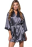 Turquaz Women's Bride Bridesmaids Robe - Satin