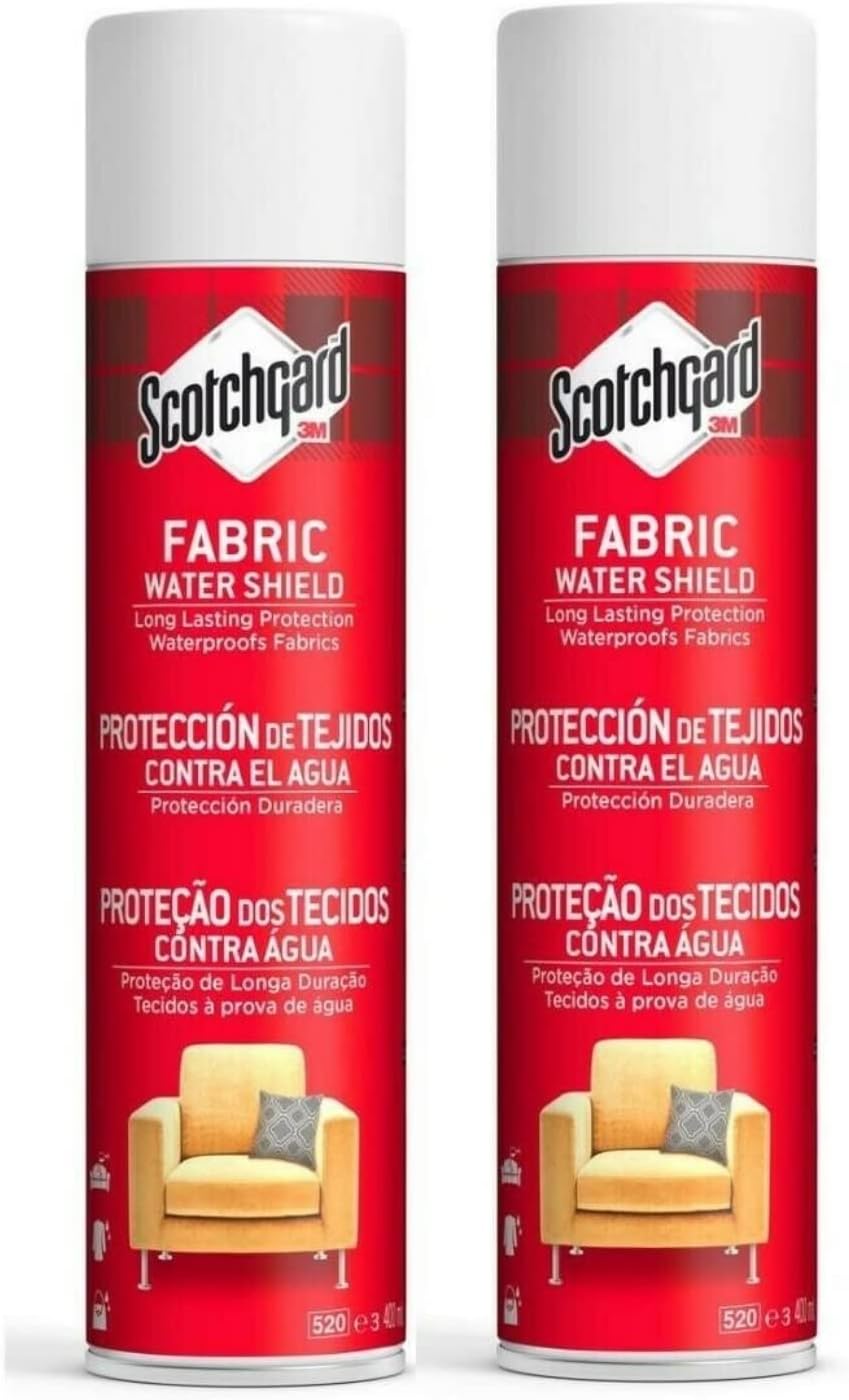 Scotchgard Fabric Water Shield Protector 2 Canisters Multi-Purpose