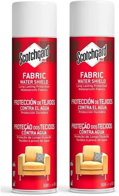 Scotchgard Fabric Water Shield Protector 2 Canisters Multi-Purpose