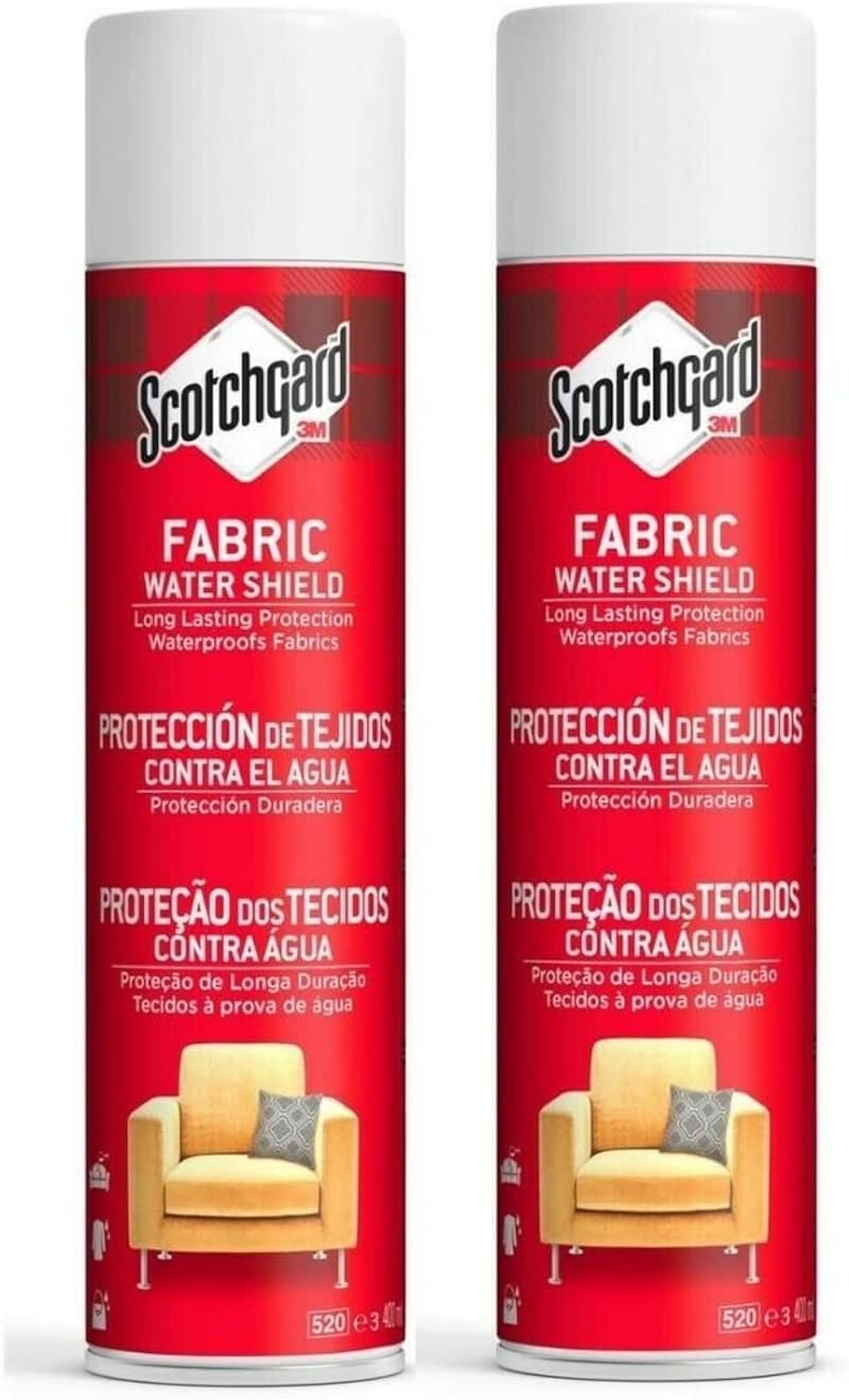 Scotchgard Fabric Water Shield Protector 2 Canisters Multi-Purpose