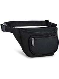 Fanny Pack, AirBuyW 3 Zippered Compartments Adjustable Waist Sport Fanny Pack Bag