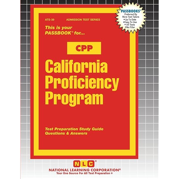 California Proficiency Program (CPP) (Admission Test): Passbooks