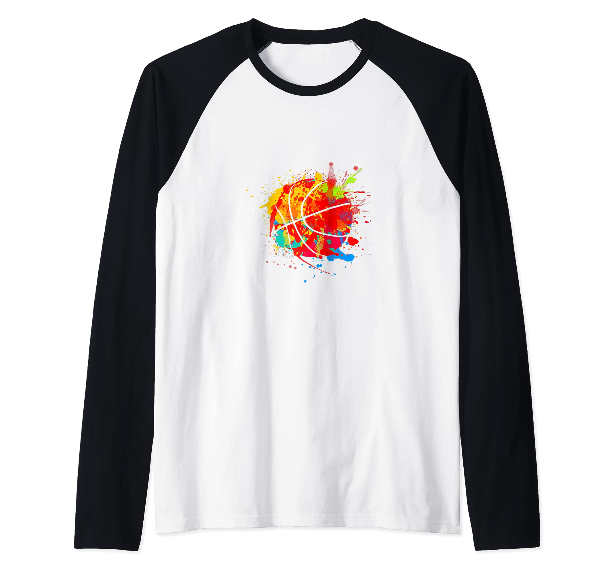 Athletic Repeat color Basketball Design for Basketball Raglan Baseball Tee