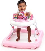 Bright Starts JuneBerry Walk-A-Bout Walker Pink, 6 Months Plus, Fold Frame view 2