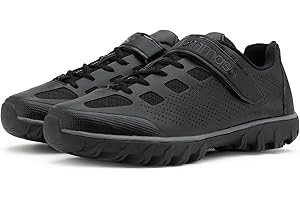 Tommaso Mens Cycling Shoes – SPD Compatible Outdoor, MTB, Gravel & Mountain Bike Shoes – Walkable Design – Cleats Not Included