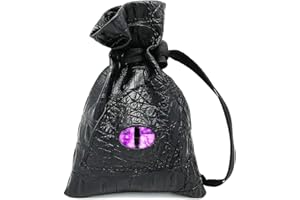 Haxtec Dice Bag with Dragon Eye Dice Pouch (Purple Dragon Eye Dice Bag)