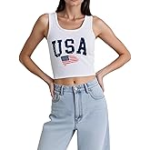 IDEWO Tank Tops Y2k Brazil Jersey Brazil Shirt Y2k Top Mexico Crop Jersey 2000s Summer Going Out Tops