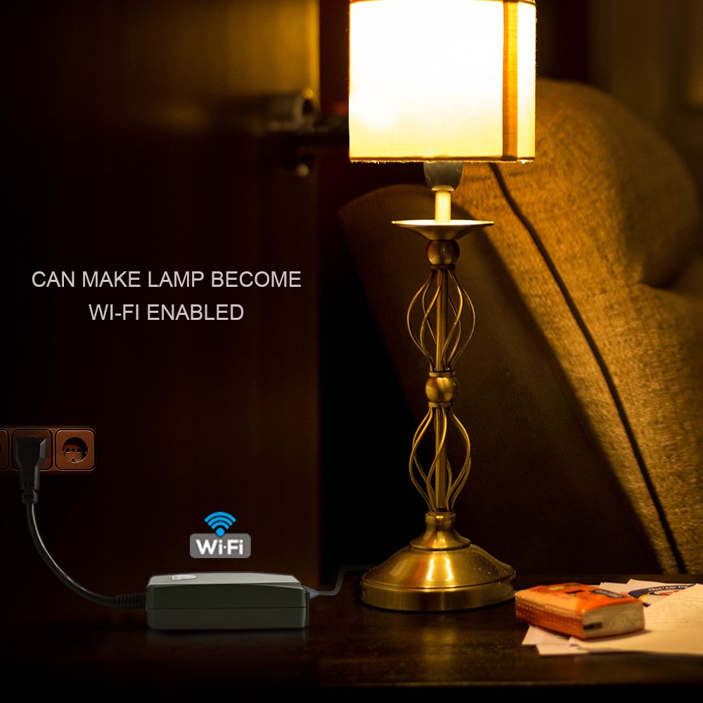 Outdoor Smart WIFI Plug Socket Outlets Compatible with Alexa(1 In 2 Out), Timing, Countdown, Remote Control,Weatherproof IP44 (Wireless standard Wi-Fi 2.4GHz)