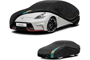 Molebt Coupe Car Cover Waterproof All Weather for Automobiles, Universal Fit for Porsche Boxster, Nissan 370Z/350Z, BMW Z4, Subaru BRZ, etc. Rain Winter Sun Protection. (Length: 166"-178")