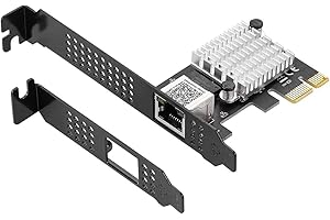 2.5Gb Base-T PCIe Network Adapter, RJ45 with Intel I225-V3, 2500/1000/100Mbps, for PC, Compatible with Windows 10/11, Windows