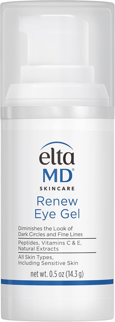 EltaMD Renew Eye Gel for Unisex 0.5 oz Oil-Free Reduces Puffiness Dark Circles