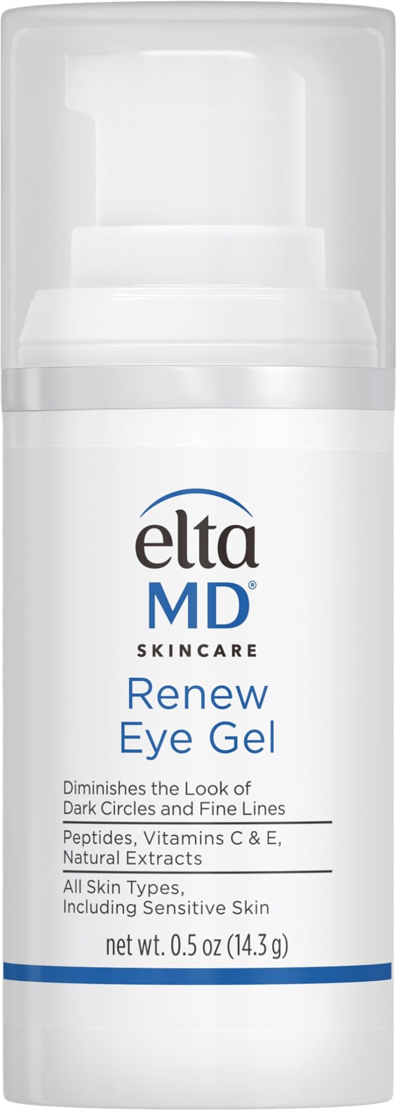 EltaMD Renew Eye Gel for Unisex 0.5 oz Oil-Free Reduces Puffiness Dark Circles