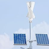 DAJILISHI 500W Wind Turbine, 42.65ft/s Wind Turbine Generator Kit，Vertical Axis Wind Turbine for Home, Business, and Industrial Energy Supply in Boats, Gazebos, Cabins